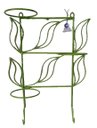 Ver imagem 2 de Suporte Para Plantas em forma de Folhas para 3 Vasos e 2 Ganchos para pendurar na cor Verde