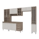 Ver imagem 2 de Cozinha Modulada Completa Fidelitá Paris 5 Peças 295cm 13 Portas 3 Gavetas com Tampo