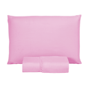 Ver imagem 1 de Roupa de Cama Solteiro 400 Fios 2 Peças Hotel Pousada Macio Acetinado:rosa