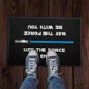 Ver imagem 2 de Capacho 60x40cm Use The Force - Azul