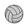 Espelho Acrilico Prata (25x25cm) - Bola de Volei - 1