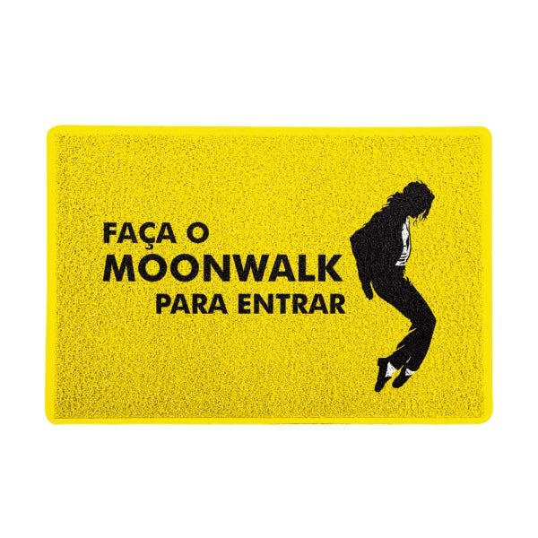Capacho 60x40cm Moonwalk - Amarelo