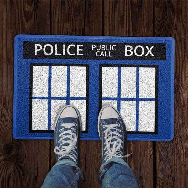 Capacho 60x40cm Police Box - 2