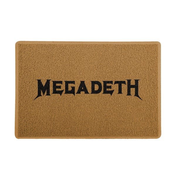 Capacho 60x40cm Megadeth - Marrom