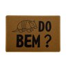 Capacho 60x40cm Tatu Do Bem - Marrom - 1