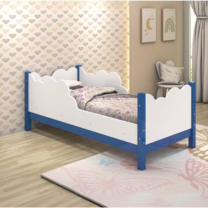 Cama Juvenil Cristal Forte Confortável e Seguro Varias Cores:azul