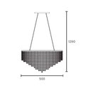 Ver imagem 2 de Lustre Pendente Taschibra Magda Led Bivolt Dourado 2700k Luz Amarela 15051099
