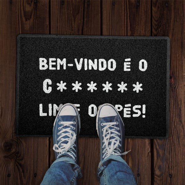 Capacho 60x40cm Mal Educado - 2