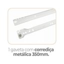 Ver imagem 6 de Cozinha Completa Modulada 5 Peças com Torre Quente e Balcão com Tampo 240cm Inova Yescasa Mel/Branco