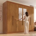 Ver imagem 7 de Guarda-Roupa Casal 6 Portas 2 Gavetas com Espelhos Malta Yescasa