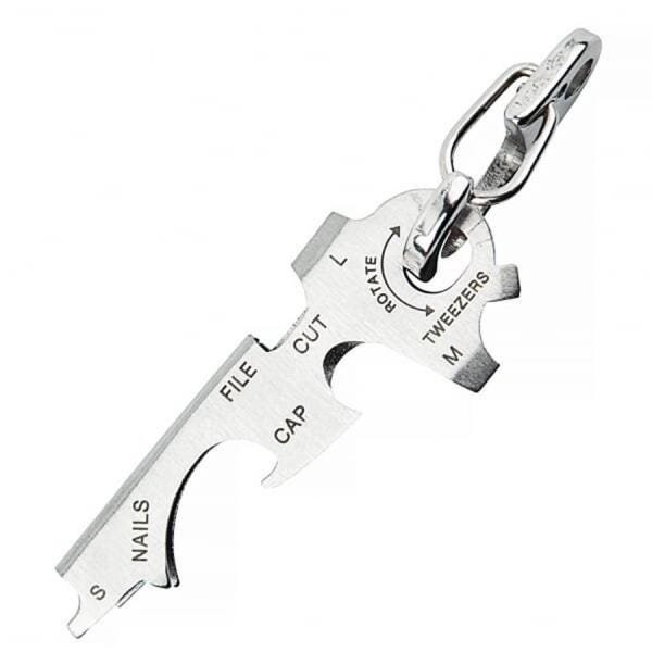 TROIKA Miniferramenta KEYTOOL 11 Funções | Aço Inoxidável | Para EDC E Aventuras