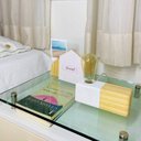 Ver imagem 6 de Luminária Abajur de Mesa Madeira Pinus Natural com Branco Oslo Bivolt