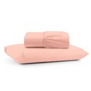 Ver imagem 1 de Jogo Cama Lençol Bali Solteiro Percal 180 Fios 100% Algodão Ponto Palito 2 Peças - Salmão