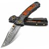 Canivete Benchmade Mini Crooked River Aço Damasco Empunhadura de Fibra de Carbono - 1