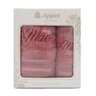 Jogo de Toalhas 2 Peças Rosa Blush Bordado Mãe Appel - 2