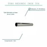 Tubo inox redondo 4 polegadas 101,60mm (tam: 1,5m) cano aço 304 TUBO INOX 4 POLEGADAS TUBO INOX POLI - 2