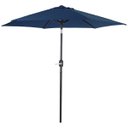 Ver imagem 1 de Guarda-Sol Ombrelone com Manivela Alumínio Azul 2,40 Mor