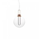 Ver imagem 1 de Pendente Led de Vidro Ghianda 46,5cmx30cm Bella Iluminação 1x3W