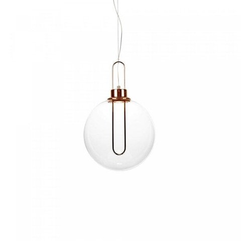 Pendente Led de Vidro Ghianda 46,5cmx30cm Bella Iluminação 1x3W