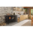 Ver imagem 2 de Fogão Lenha Dupla Combustão Tampo Ferro Fundido Médio F700F Metávila