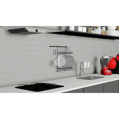 Cozinha Suspensa Elegance 45x48x21,8 Preto Dicarlo