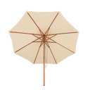 Ver imagem 2 de Guarda-Sol Ombrelone Madeira Bege 3,00m Mor