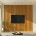 Ver imagem 1 de Painel para TV até 85 Polegadas Ripado 100% MDF 250CMX276CM Supremo Marrom