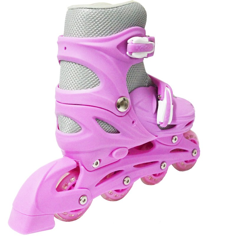 Patins Roller In Line 4 Rodas Em Linha Infantil Feminino Rosa Importway BW-018-R - 40 - 3