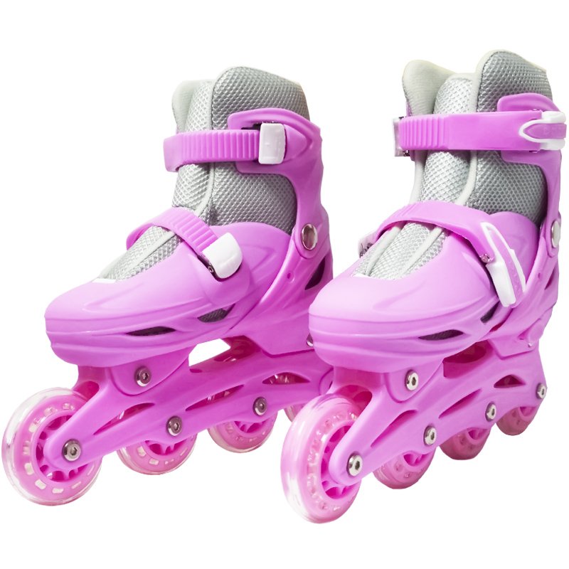 Patins Roller In Line 4 Rodas Em Linha Infantil Feminino Rosa Importway BW-018-R - 40 - 1