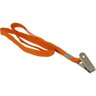 Cordao para Cracha Tecido Laranja C/presilha Jaca - 2