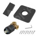 Ver imagem 6 de Misturador Monocomando P/ Chuveiro Acabamento Quadrado Preto