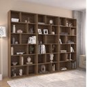 Ver imagem 1 de Kit 3 Estantes para Livros Xangai 204,2x180cm Castanho