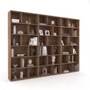Ver imagem 2 de Kit 3 Estantes para Livros Xangai 204,2x180cm Castanho