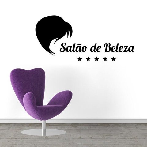 Adesivo Decorativo Parede Vidro Salão De Beleza Cabeleireira