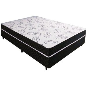 Cama Box Casal Conjugada Unyco D28 Ortopédico Preta