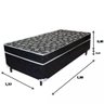 Cama Solteirão Conjugado Especial Ortopédico - Preto - 3