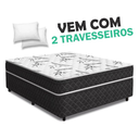 Ver imagem 1 de Cama Box Casal Conjugada Ortopédica 138x188 com + 2 Travesseiros