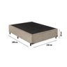Base de Cama Box Casal 138x188 Bege Suede - 3