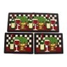Jogo de Tapetes para Cozinha 0,50 x 1,30 Mt Vinho - 1