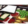 Jogo de Tapetes para Cozinha 0,50 x 1,30 Mt Vinho - 4