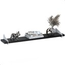 Ver imagem 5 de 3 Prateleiras Suspensa Estilo Industrial Madeira 60cm Fs B:preto