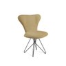 Cadeira Jacobsen com Tecido Linho - Amarelo - 1