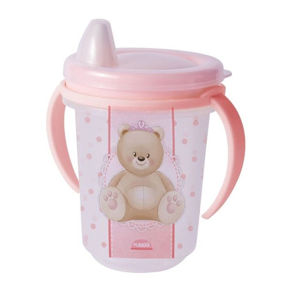 Kit Baby Ursa Prato Térmico Tigela com Ventosa Pote Papinha Caneca Trio Porta Chupeta - 3