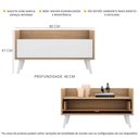 Ver imagem 3 de Gabinete Armário Banheiro 80cm com Pés Retrô Multimóveis Rustic/Branco