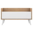 Ver imagem 6 de Gabinete Armário Banheiro 80cm com Pés Retrô Multimóveis Rustic/Branco