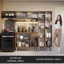 Ver imagem 6 de Armário de Cozinha Completa 229cm Rustic Emilly Madesa 07
