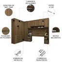 Ver imagem 2 de Guarda Roupa Casal Modulado Cp01 Delphi Avelã L01 - Mpozenato