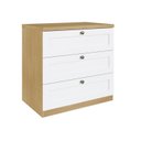 Ver mais imagens de Quarto Infantil com Cômoda 3 Gavetas e Armário 2 Portas Provençais 100% MDF Infinity Bege/Savana/Bra