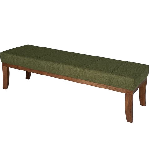 Puff em Linho 100x40cm Requadro Lucia