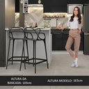 Ver imagem 6 de Ilha de Cozinha com Bancada e Balcão 120 Cm Branco/preto Lux Madesa Branco/preto